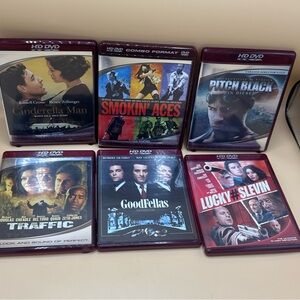 Lot Of 6 HD-DVD’s: Goodfellas Traffic Pitch Black Smokin’ Aces Cinderella Man
